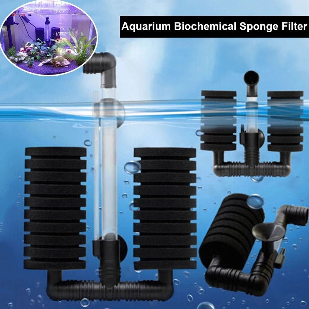 Aquarium Filter Fish Tank Air Pump Biochemical Sponge Wall Mount Filter Aquarium Filtration Tools