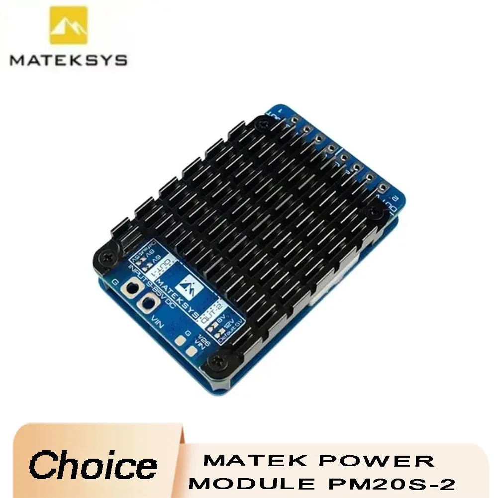 

MATEK PM20S-2 Power Module 9-85V DC 2x Buck Regulators 25K Divider For FPV Drone Builders