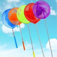 652F Kids Children Fishing Net Telescopic Stainless Rod Handle Portable Foldable Fish Landing Net for Safe Fish Catching