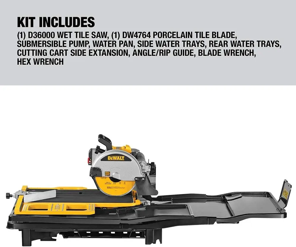 DEWALT Wet Tile Saw, High Capacity (D36000)