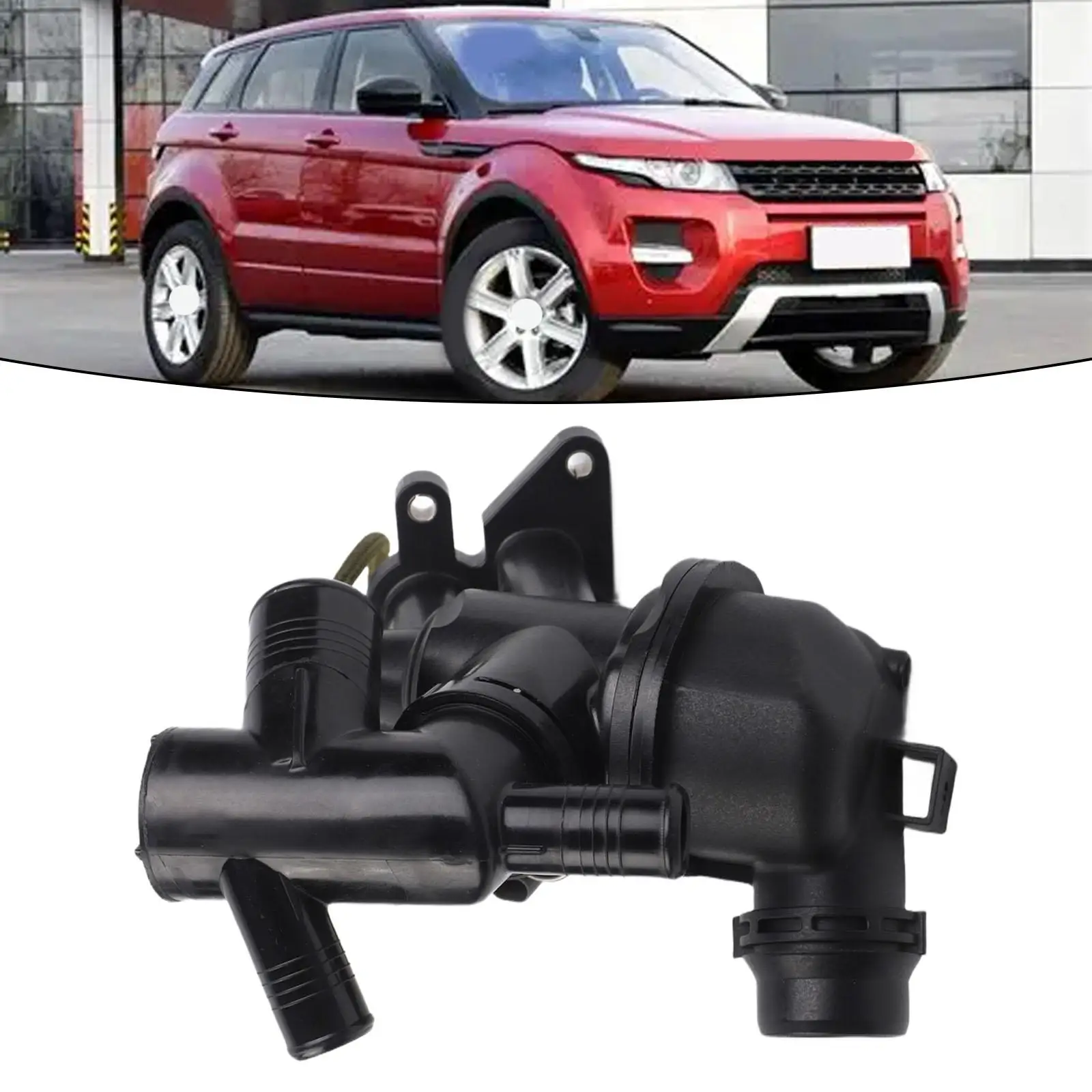 

Thermostat Housing For Discovery Sport Evoque 2.0L Diesel LR105975 LR073694 Plastic Black Accessories For Vehicles