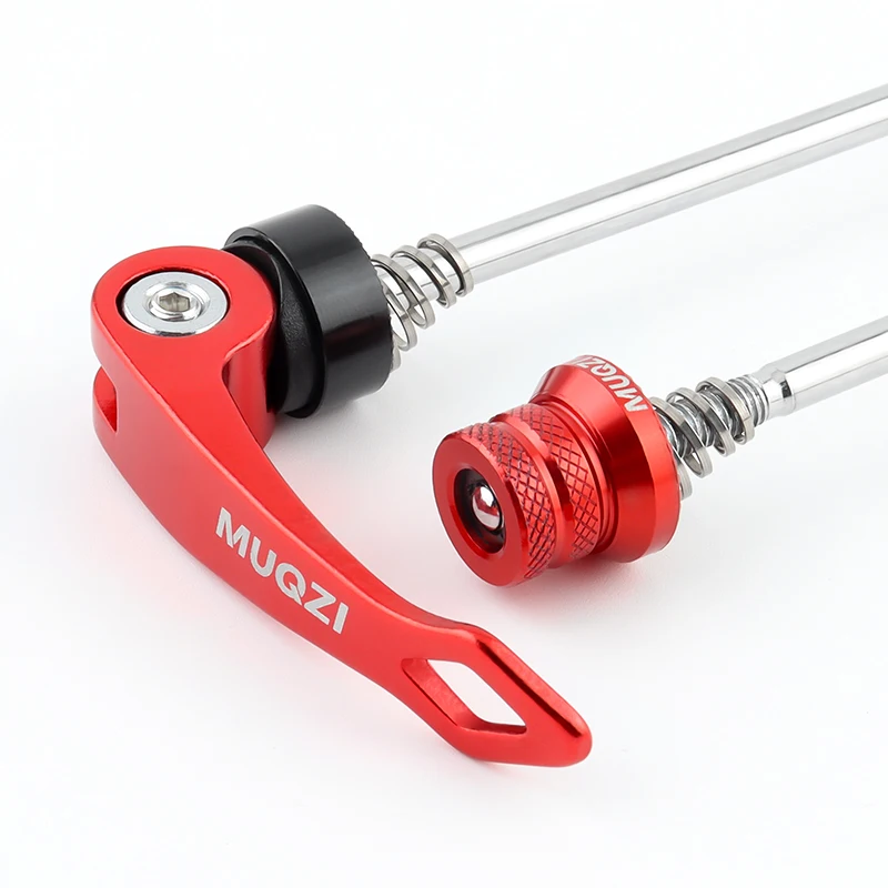 MUQZI 1 Pair Bike QR Hub Quick Release Lever MTB Road Bicycle Quick Release Axle Skewer Front Wheel 100mm Rear Wheel 135mm