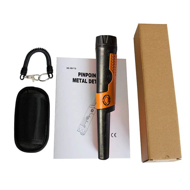 Handheld Metal Positioning Rod MD-710 Ordinary 9V Battery High-precision Security Inspection Detector, Small Waterproof Detector
