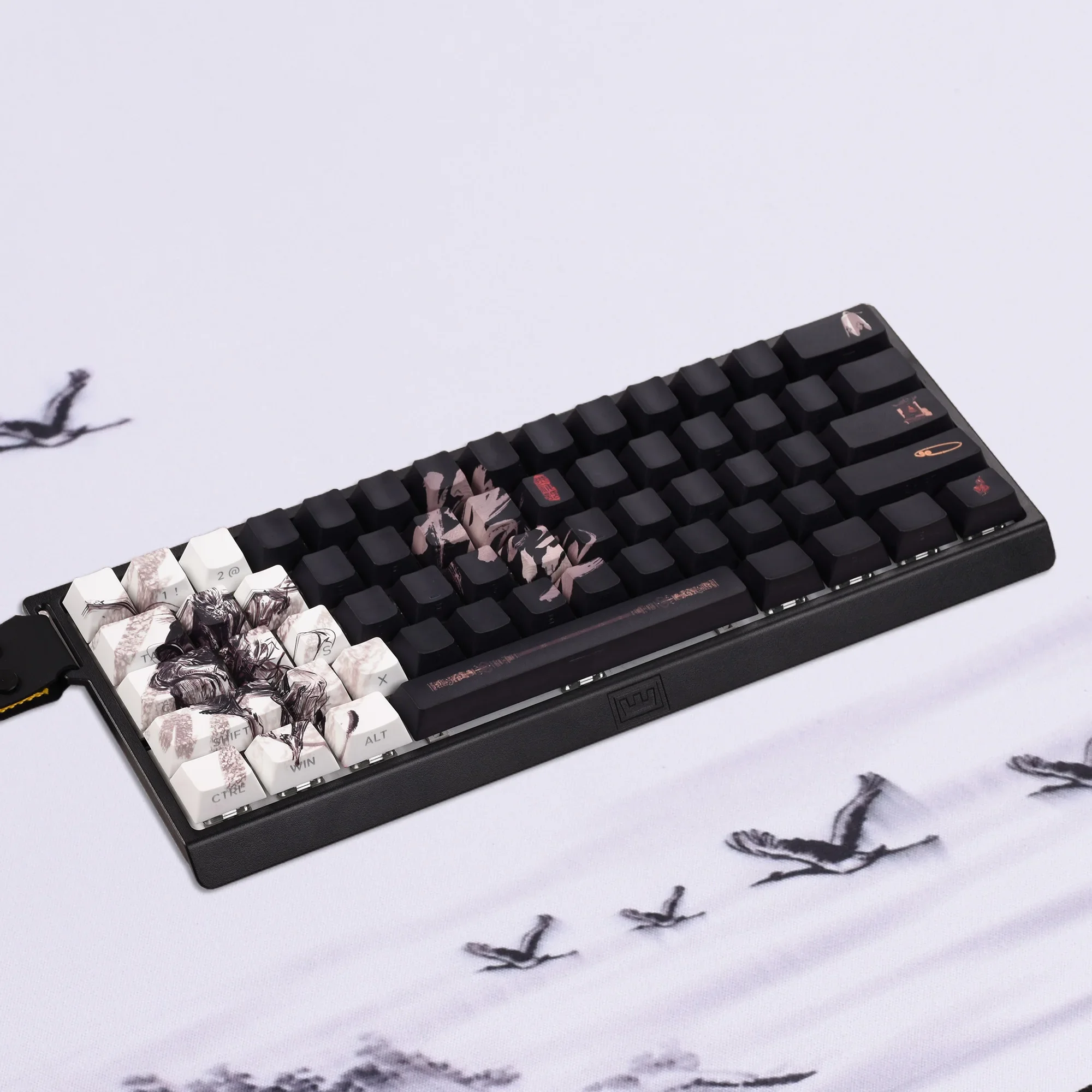 Black Myth Wukong Side Carving Keycap Set PBT Ergonomics Sublimation Game Accessories Wooting 60he AULA Mechanical Keyboard