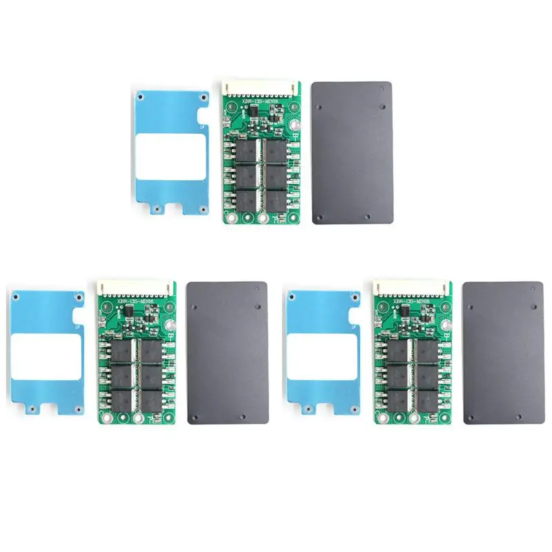 

Плата балансировки и зарядки Solid 3X BMS 13S 48V для литиевых аккумуляторов 18650, с общим/отдельным портом, для электросамокатов (20А)