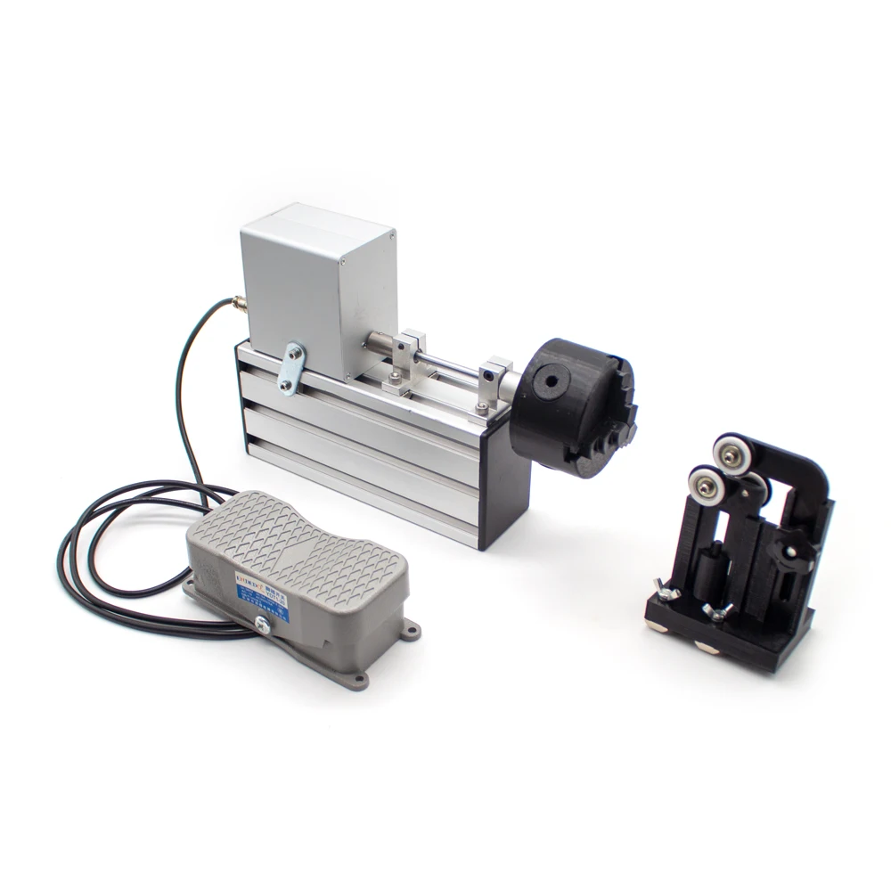 Imagem -02 - Portátil Pesca Rod Winding Machine Resina Epóxi Rotativa Colagem Ferramenta Construção Elcric-drive Machine Foot Switch