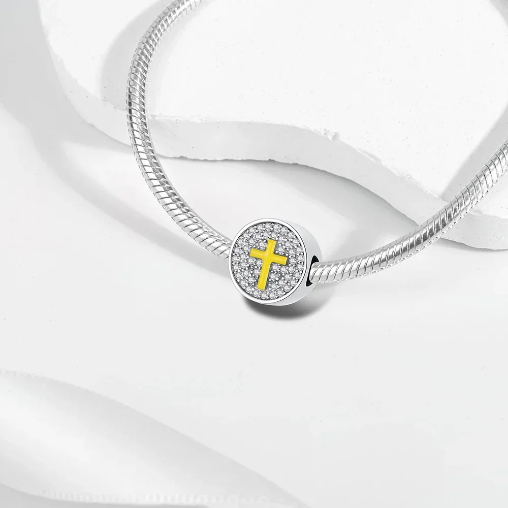 الأصلي 925 فضة تألق القلب كامل الماس جولة روز سحر الخرز ل قلادة سوار ذاتي الصنع المجوهرات الحاضر