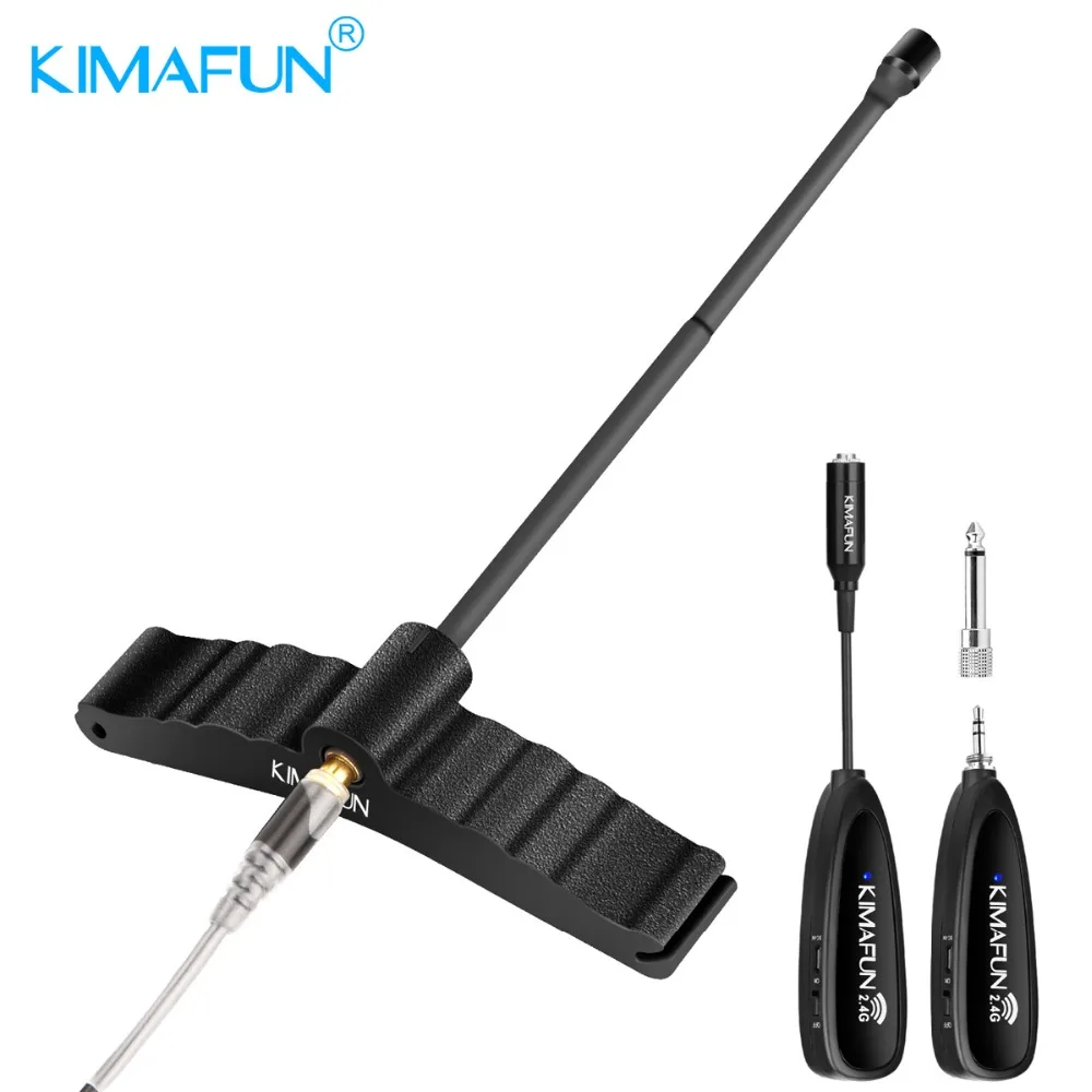 KIMAFUN Viola Music Instrument Wireless Cello Microphone Transmitter Receiver for Cellist Church Wedding Musicians Performance