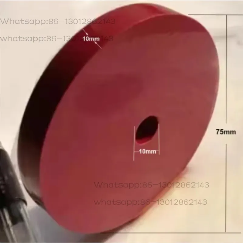3000# Ruby Abrasive Grinding Wheel 75x10x10mm, Ultra Hard Wear-resistant Fine Grinding Polishing Stone Wheel