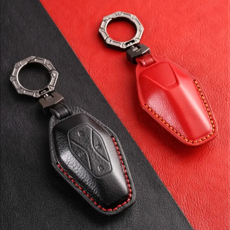 leather key cover for BAIC new energy polar Fox Alpha S/T key sleeve ARCFOX special 21 car buckle shell