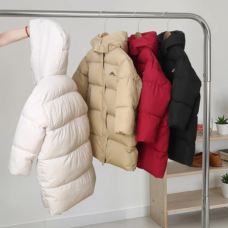 5-16Y Winter Children Hooded Down Coats 2026 Kids Solid Cotton-Padded Warm Jackets Boys Girls Clothing Teenagers Hooded Outerwer