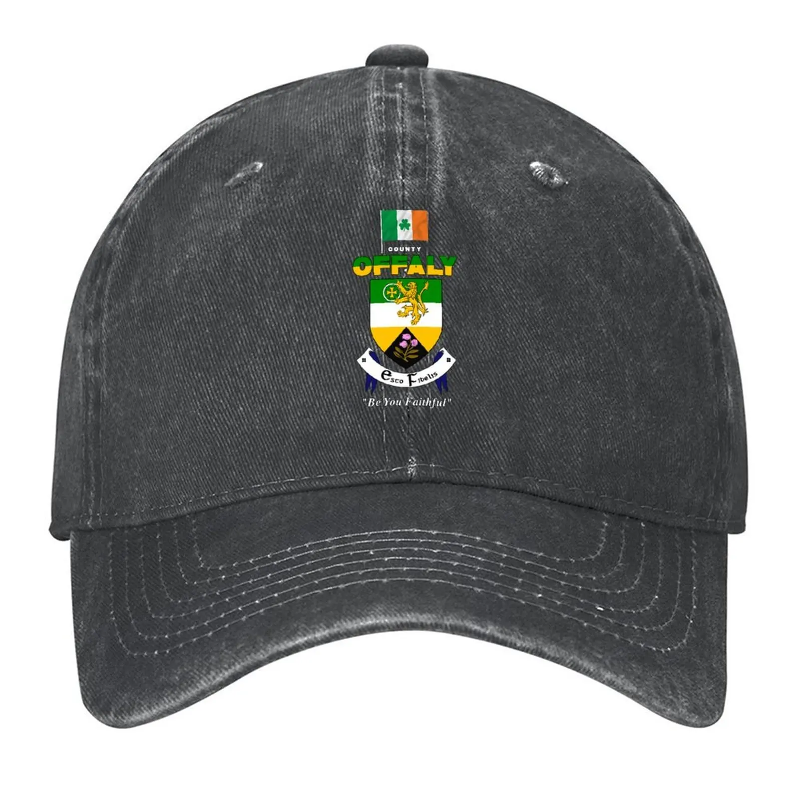 

COUNTY OFFALY IRELAND - OFFICIAL CREST Baseball Cap Military Cap Man New In The Hat Golf Wear Hip Hop Female Men's