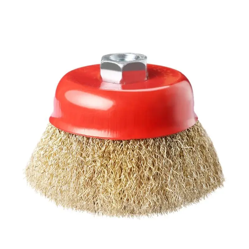4 Inch 125 150mm Wire Cup Wheel Brush Heavy Duty Angle Grinder Steel Wire Brush for Metal Rust Paint Removal Polishing Cleaning