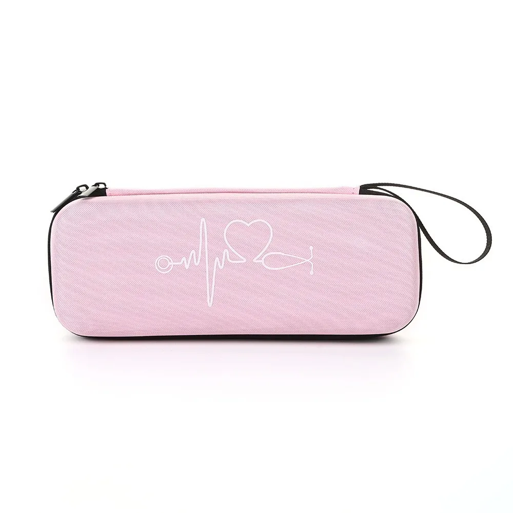 Portable EVA Stethoscope Storage Bag Shockproof Hard Shell Portable Storage Box Empty Mesh Pockets Emergency Bag Travel