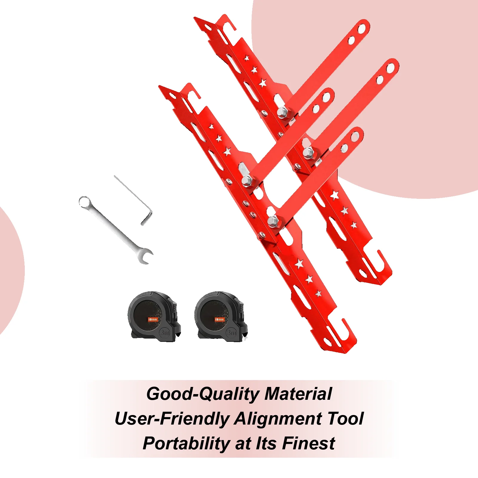 

Front End Alignment Tool Heavy Duty Car Alignment Tool Wheel Accessories Parts For Car Vehicle Bike Moto Boat Garage Repair