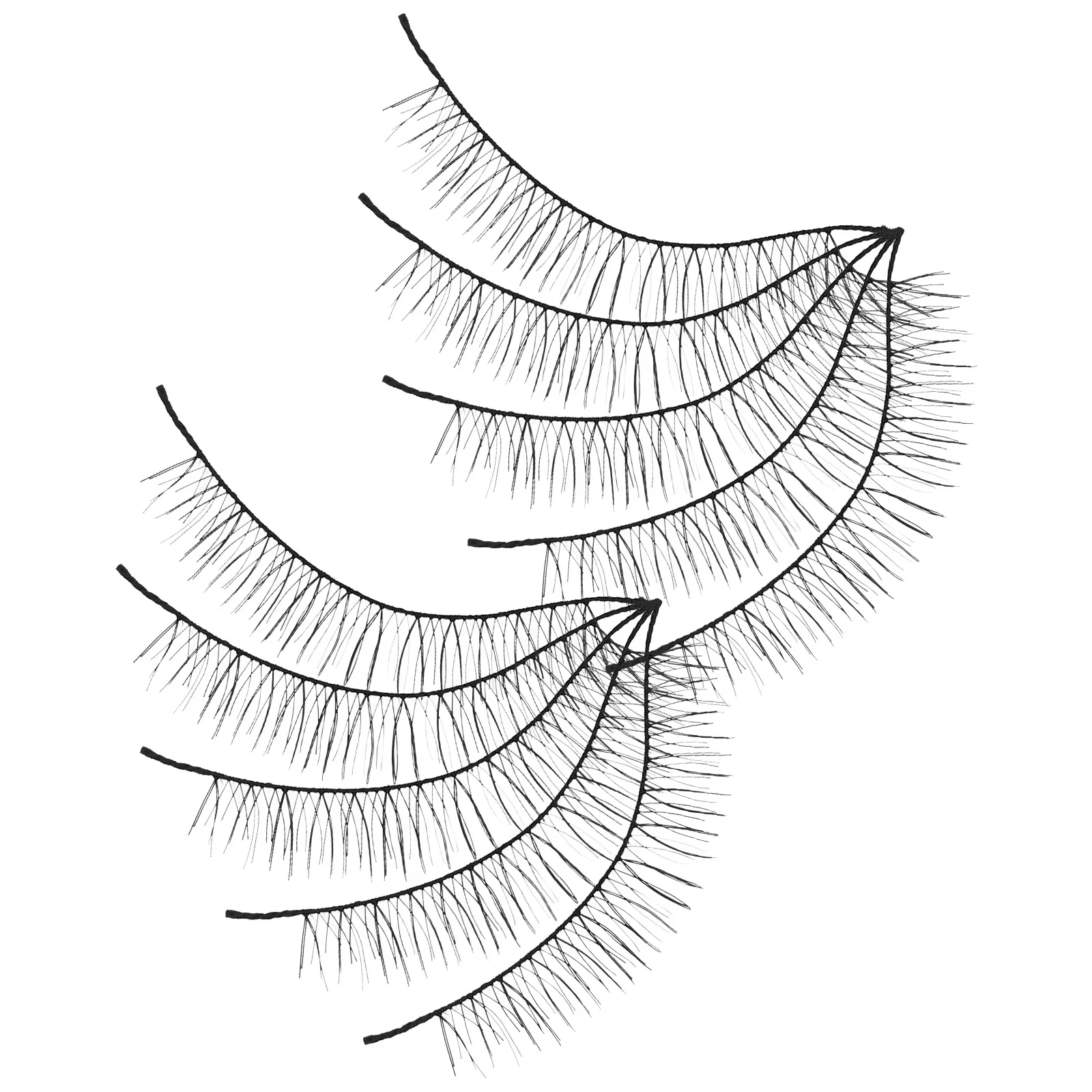 10 paires de faux cils naturels longs, épais et légers, matériau sûr, facile à enlever, maquillage pour les yeux