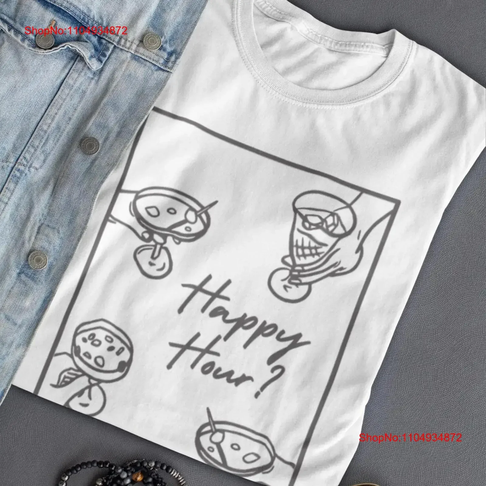 

Футболка Happy Hour, минималистичная, эстетичная, повседневная, для влюбленных, винтажная, стираная, удобная, дышащая, слегка, унисекс, модная с графикой