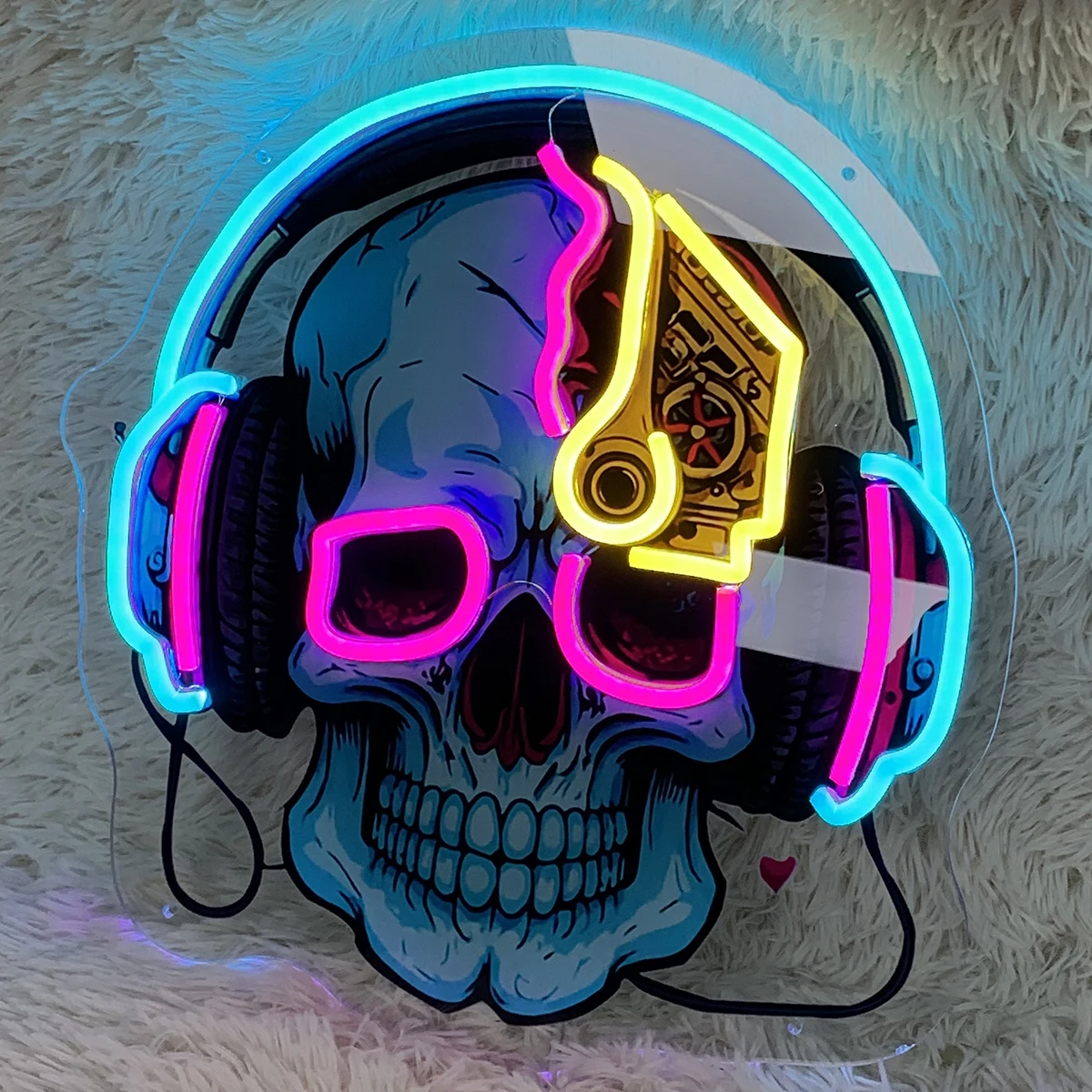 Lumières décoratives au néon LED, lumières ambiantes, acrylique transparent, panneaux lumineux, panneaux lumineux, personnalisables