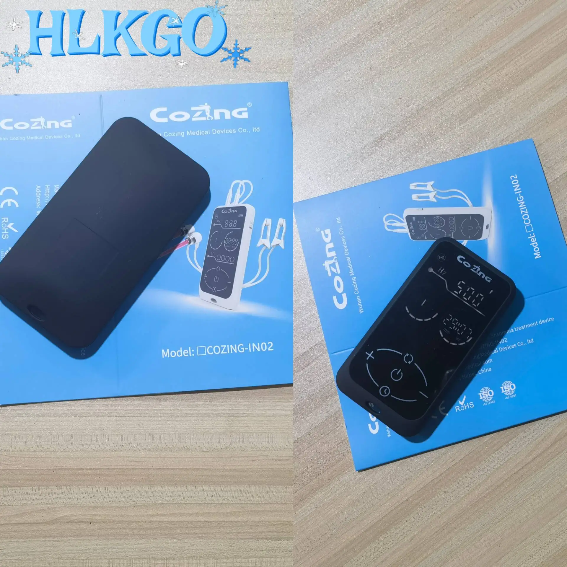 

HLKGO CES Microcurrent Ear Clip Stimulator - Relieve Insomnia, Anxiety, Depression & Promote Sleep