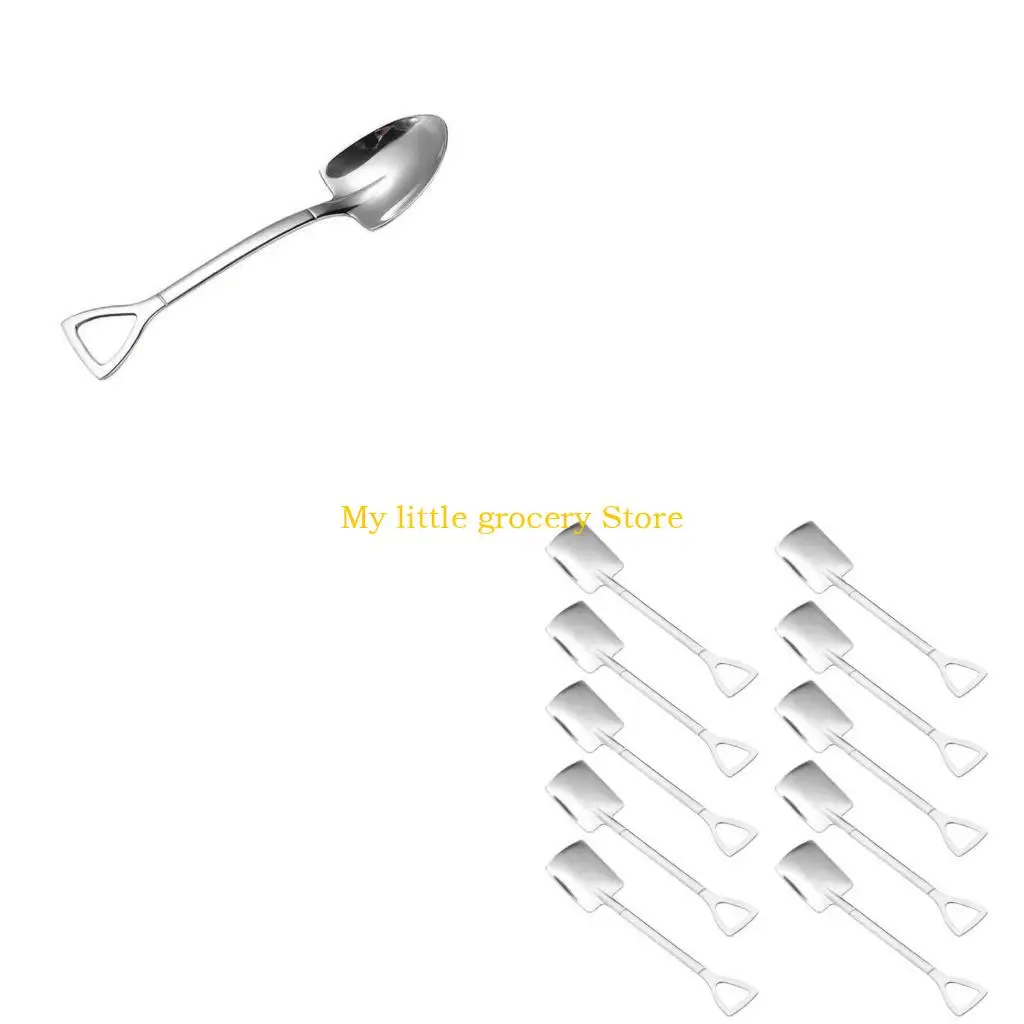 

D5BD Creative Shovel Spoon Set Funcation Spoon тонкая ложка набор для активности на открытом воздухе практическая ложка для