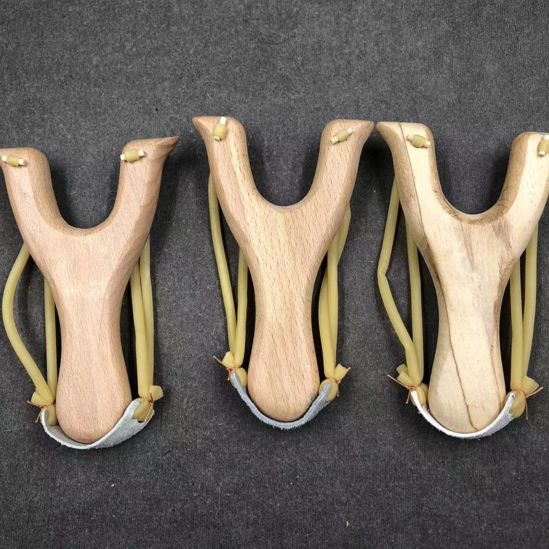 Traditional Woode white elm and redwood bullets Slingshot Y-shaped Outdoor recreational activities High Elasticity Catapult