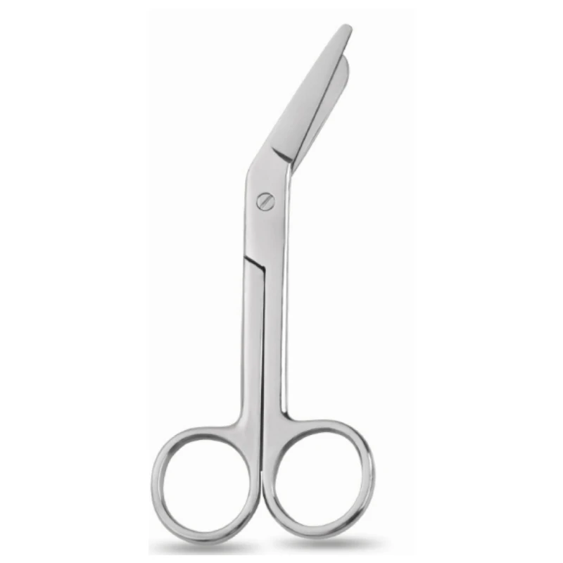 

Dental Gauze Bandage Scissors 14cm Safety Round Tip Surgical Dressing Scissors Sharp Blades Dentistry Tool