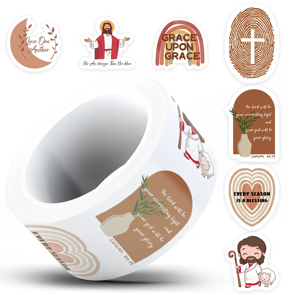 500pcs Jesus Bible Sticker For Laptop Phone Case Guitar Skateboard Computer Motorcycle DIY Decoration Sticker Holiday Party Gift view 3