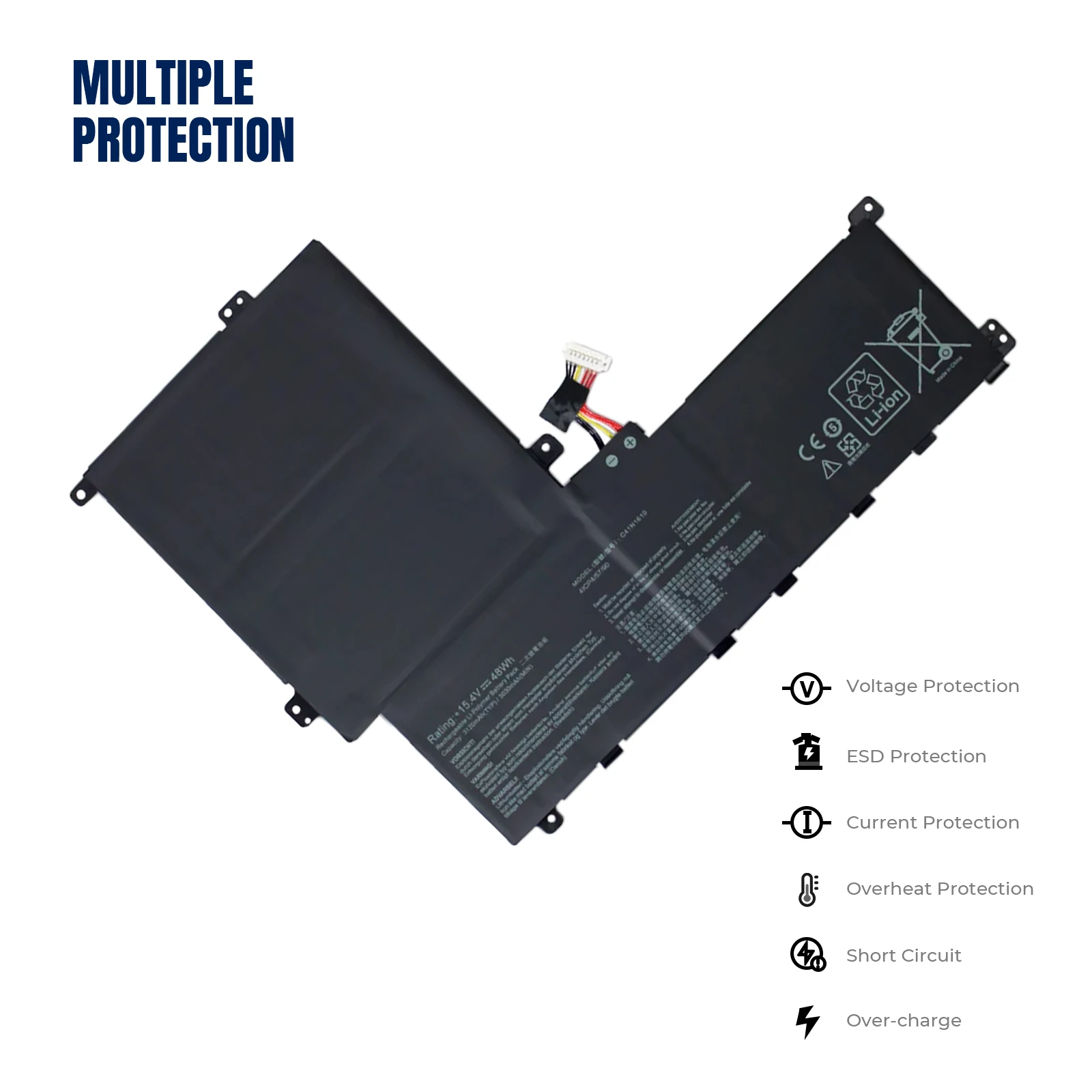 YOOFAN C41N1619-Batería de repuesto para ordenador portátil ASUS Pro, 15,4 V, 48WH, B9440, B9440UA, B9440UA-XS74, B9440UA7200