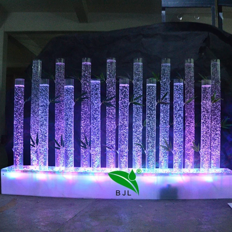 (Op Maat) Indoor Home Decor Led Acryl Waterbel Fonteinen Muur