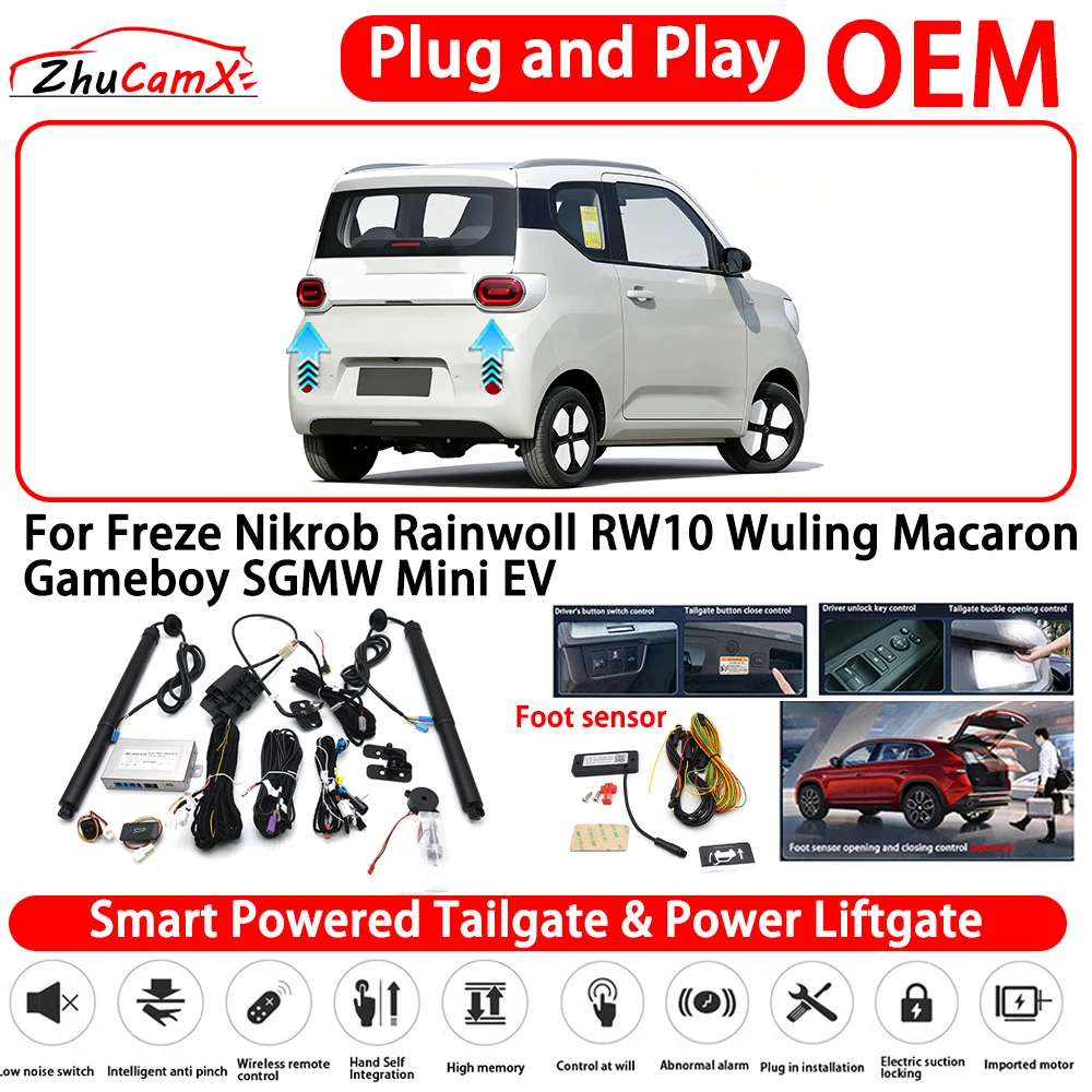 for Freze Nikrob Rainwoll RW10 Wuling Macaron Gameboy SGMW Mini EV Smart Powered Tailgate Power Liftgate Automatic Rear Trunk