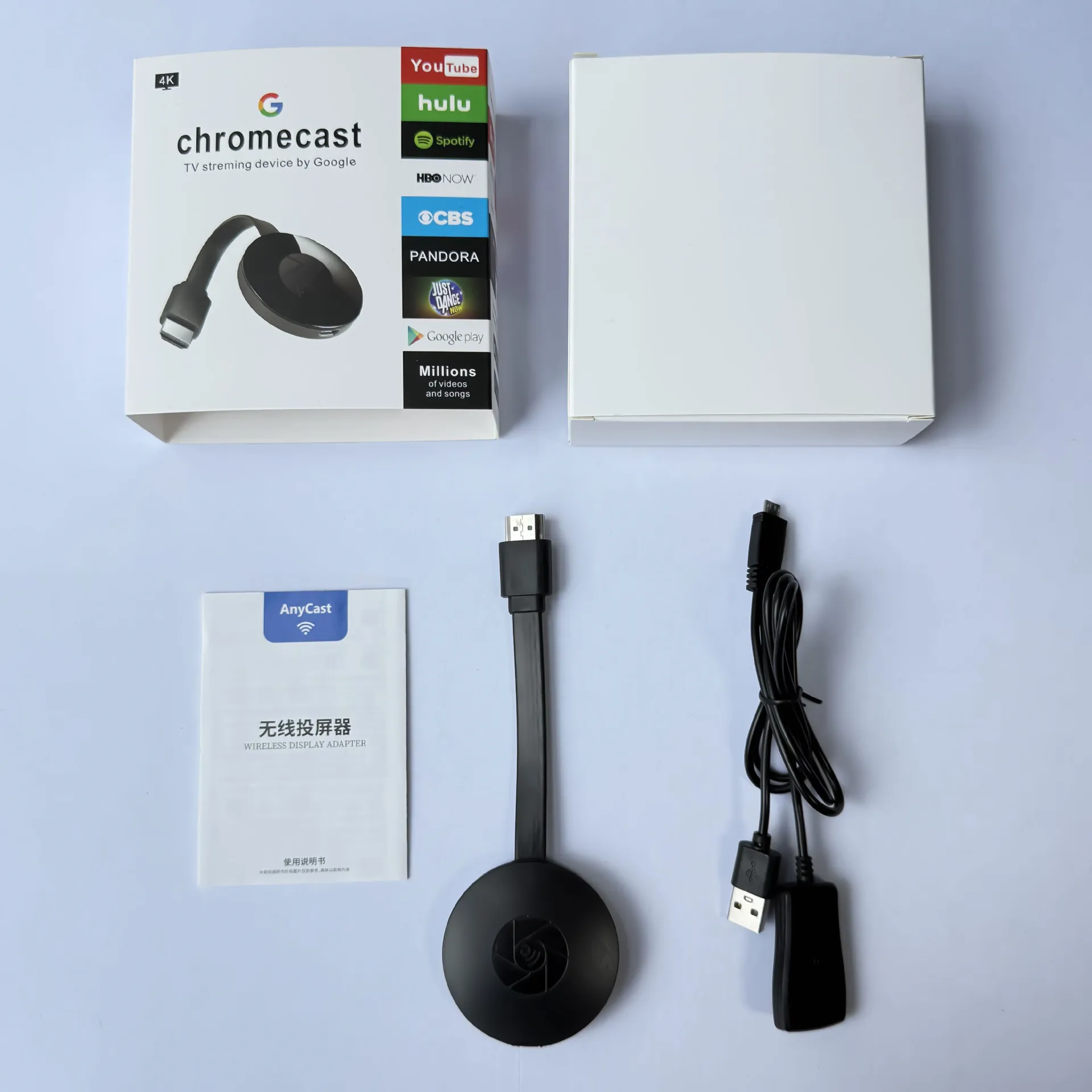 Google Chromecast 4K WiFi HDMI Streaming Stick
