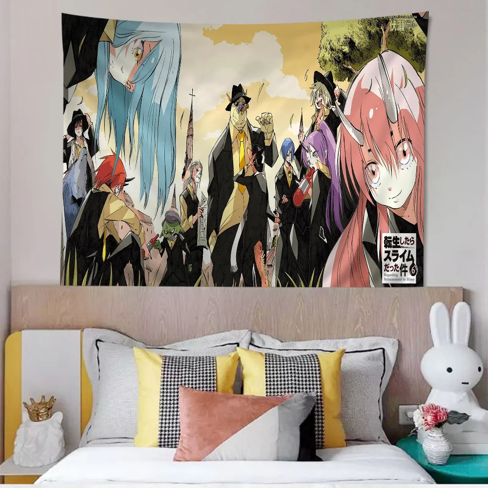 R-Rimuru T-Tempest Cartoon Tapestry Art Science Fiction Room Home Decor Art Home Decor