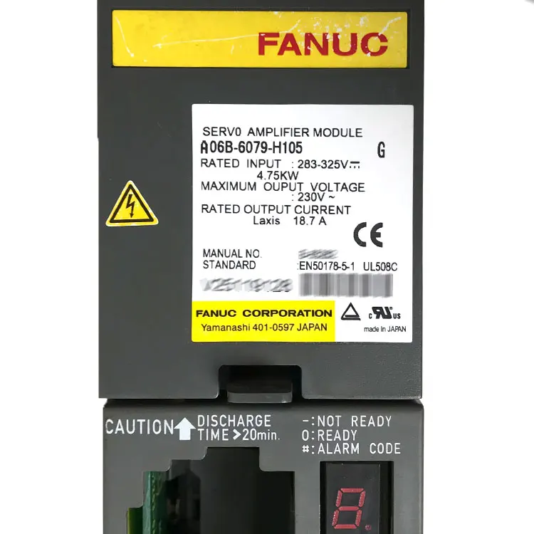 Second-hand A06B-6079-H105 Fanuc Servo Amplifier Module Test ok