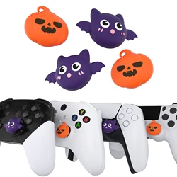 Playvital Daumen griff kappen für ps5/ps4, Daumens tiel abdeckung für Switch Pro, für Xbox Serie X/S & Xbox One - Halloween Kürbis schläger