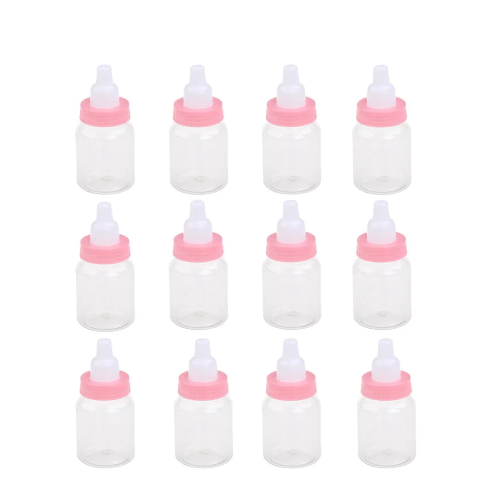 12 Pcs Mini Candy Bottle Baby Gifts Shower Decorations Girl Boxes for Soap Infant The