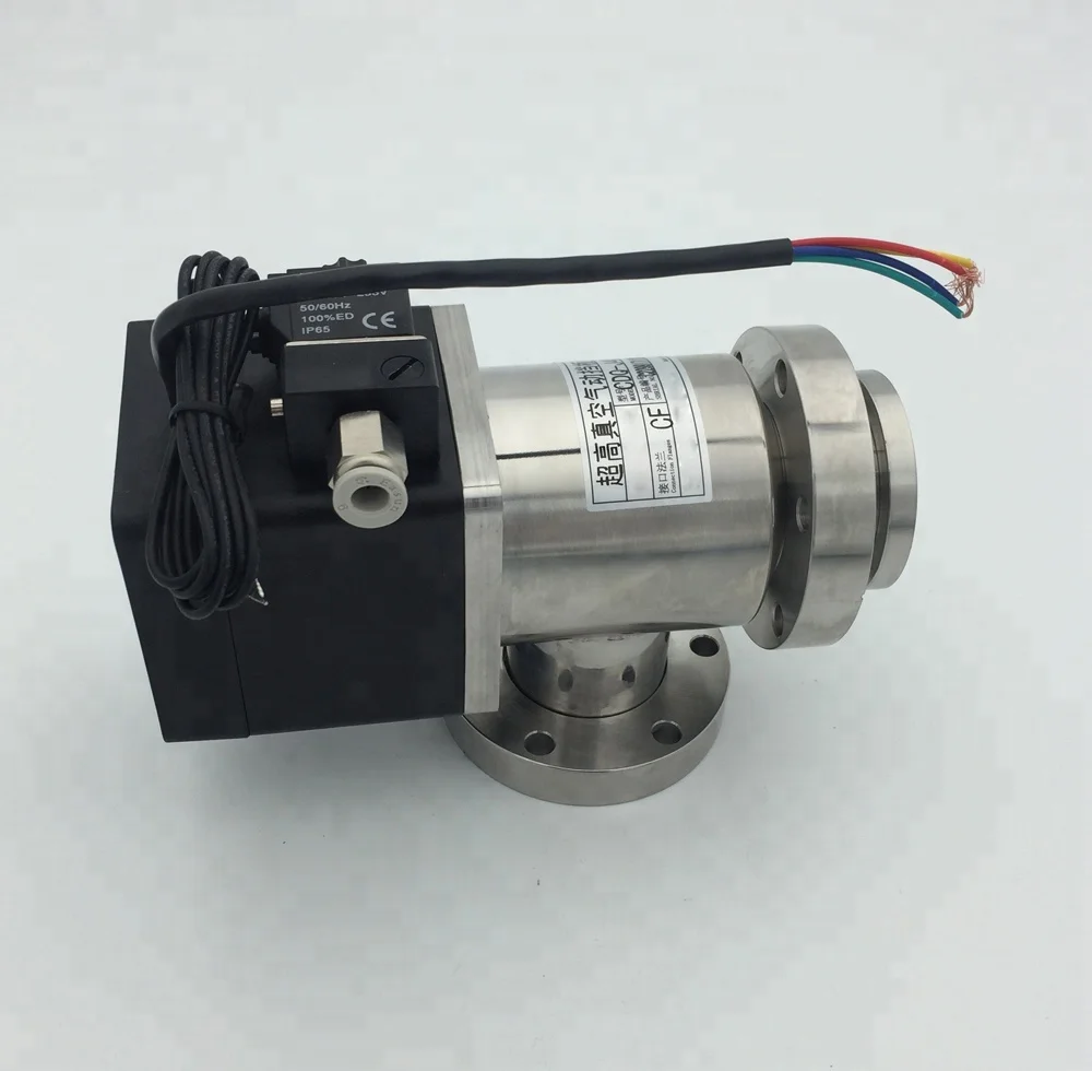 Ultra high Vacuum DN25 pneumatic Angle Valves for vacuum system and vacuum application