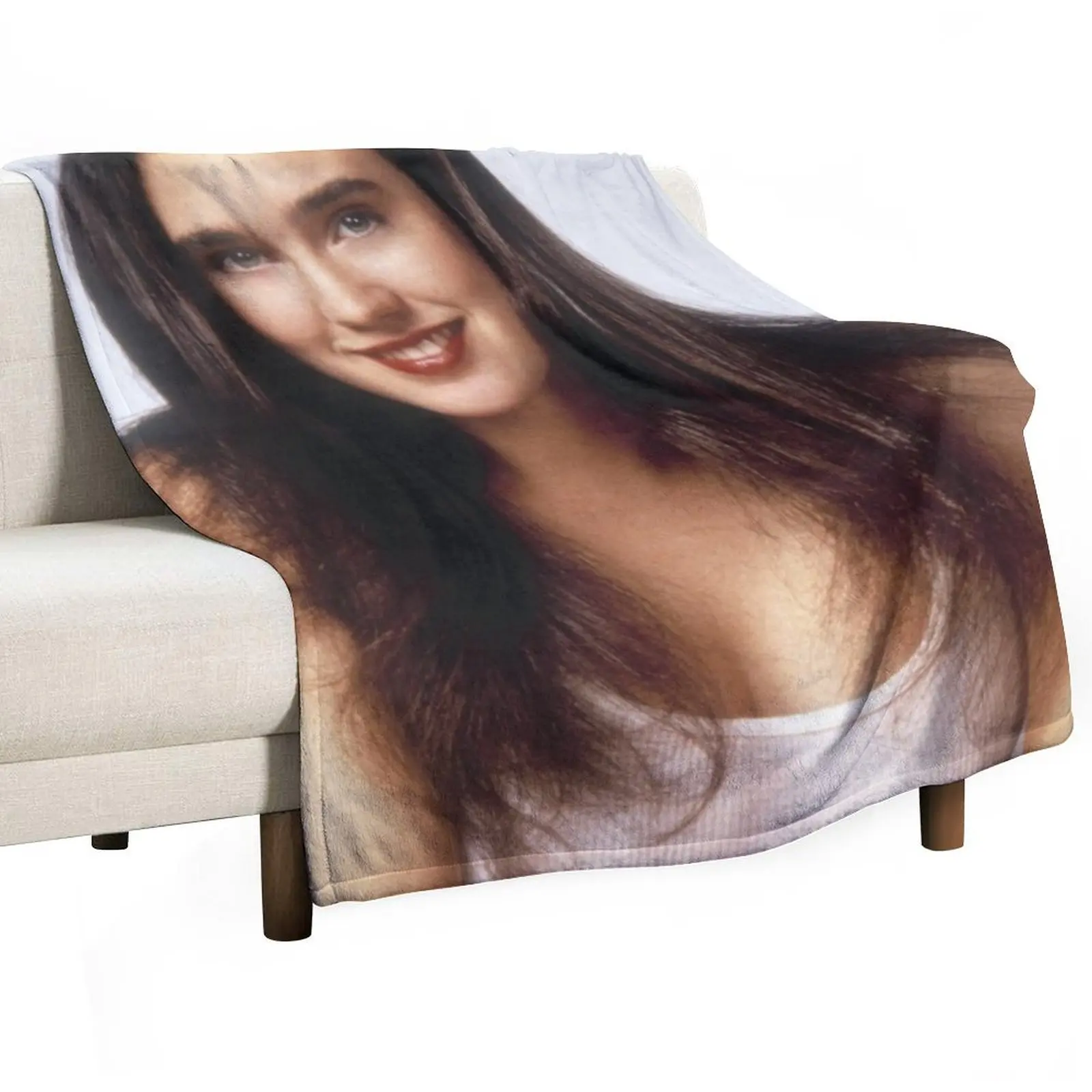 Young jennifer connelly Throw Blanket Sofas Warm Designers wednesday Blankets