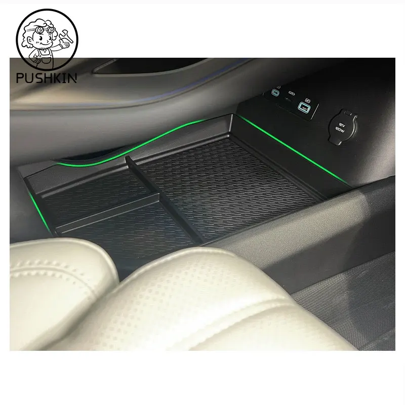 For BYD Song L EV 2024 2025 Car Styling Center Console Organizer Storage Interior Armrest Storage Box Auto Modified Accessories