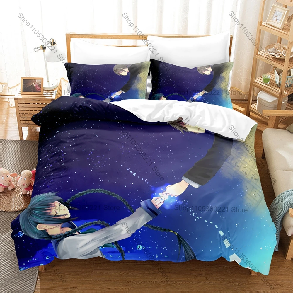 Bungaku Shoujo Konoha Inoue Toko Amano Duvet Cover Set 1 Duvet Cover + 2 Pillowcases Sweet Literary Anime Bed Linens Gift