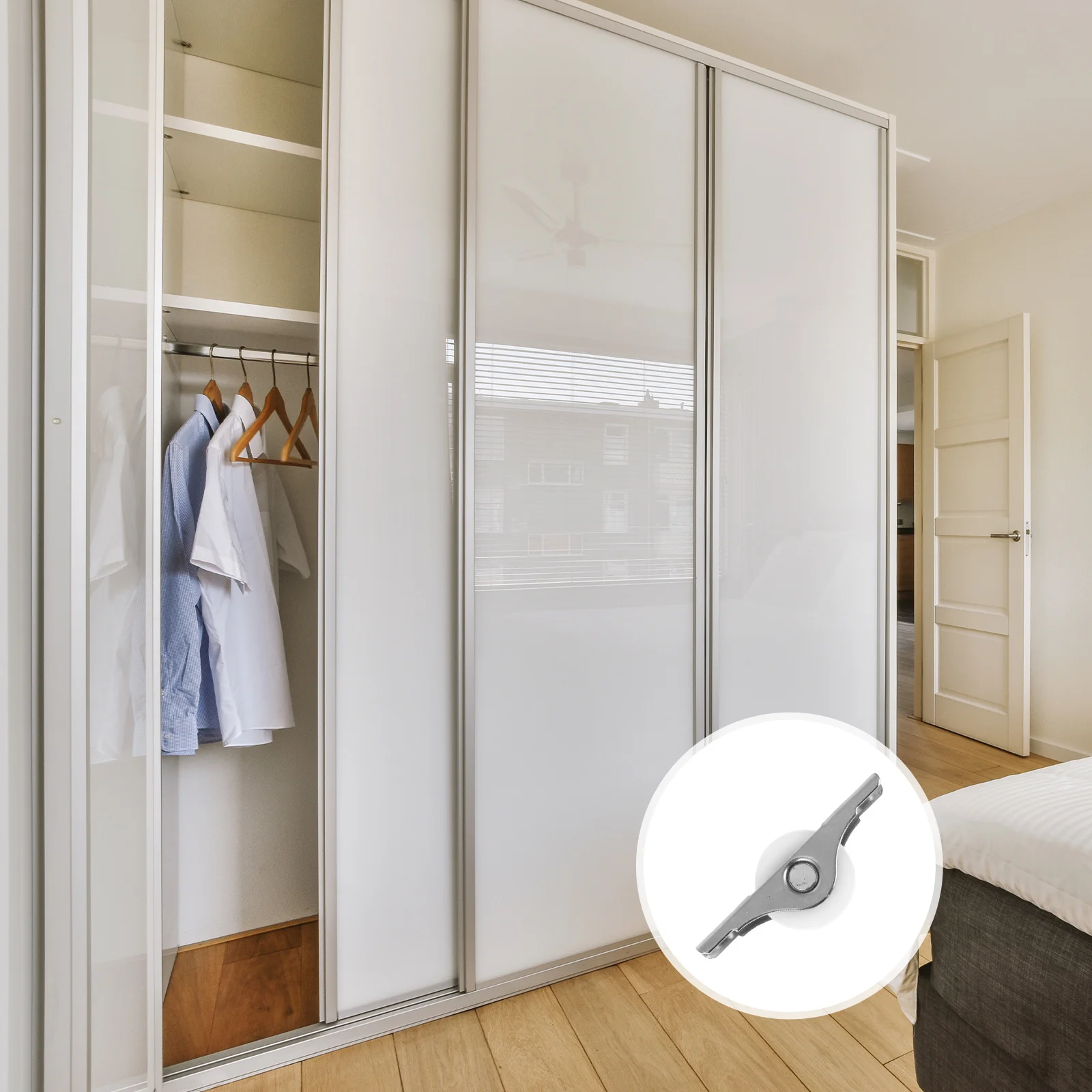 

4pcs Sliding Door Rollers Replacement For Wardrobe Closet Cabinet Glass Doors Pocket Door Wheels Metal Furniture Roller Set