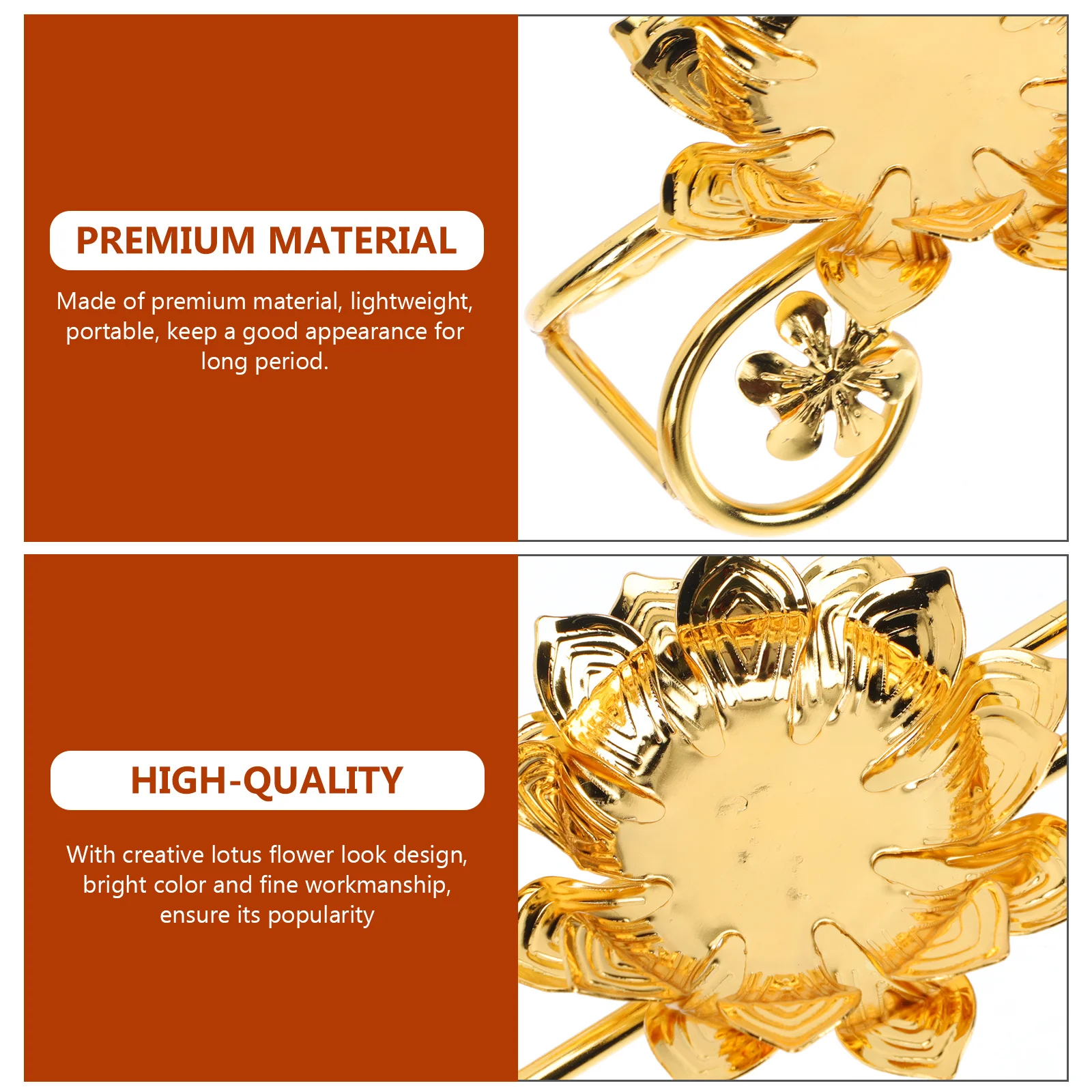 

Decorative Lotus Stand Exquisite Artwork Buddhist Supply Bright Color Fine Craftsmanship Home Office Adorn