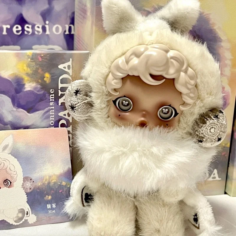 جديد حقيقي Popmart Skullpanda L Impressionnisme سلسلة صندوق أعمى اللعب Kawaii صندوق غامض أنيمي عمل الشكل هدايا عيد الميلاد