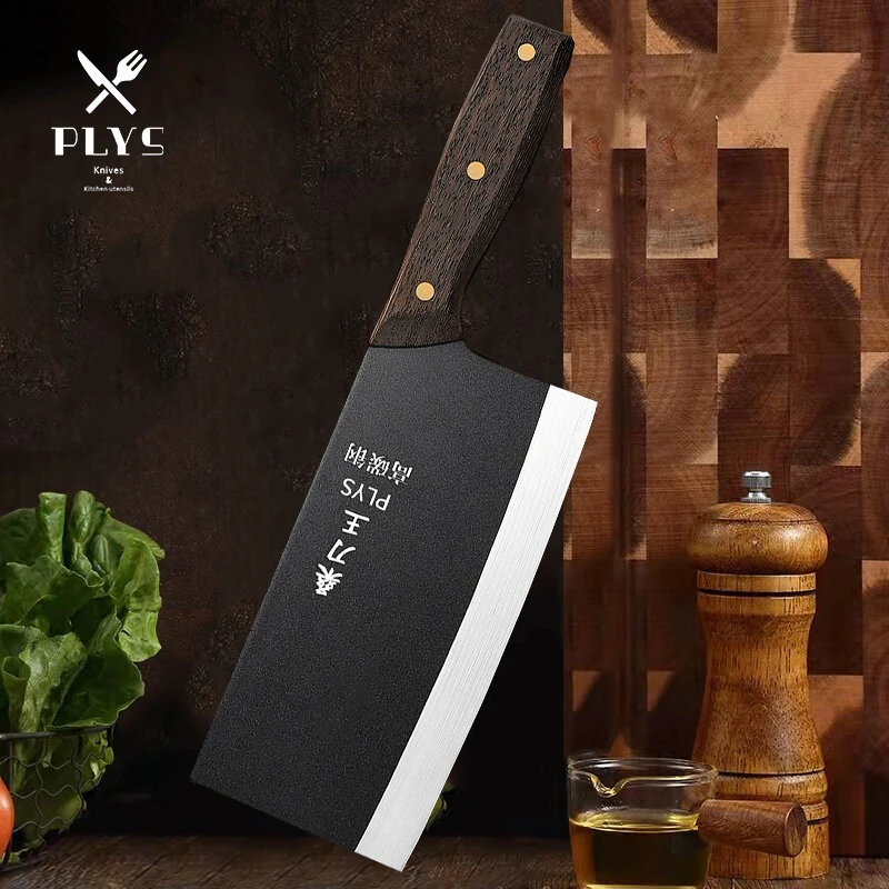 High Carbon Steel Chef's Professional Meat and Vegetable Cutting Knife High Hardness Sharp Meat Cleaver Kitchen Slicing Knife