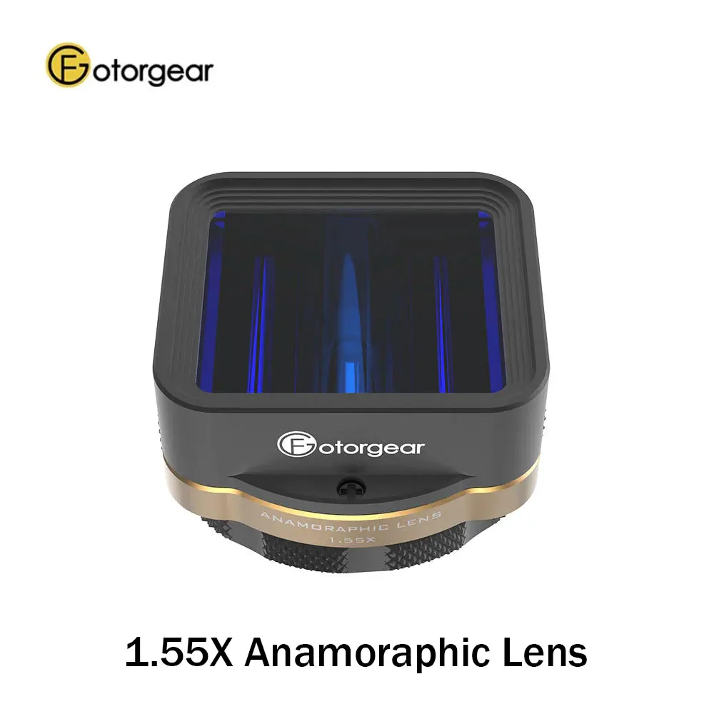 Fotorgear 1.55X Anamoraphic Lens Ture Cinematic Widescreen Ratio for Cell Phone Cinematic Photography Wide Angle Lens