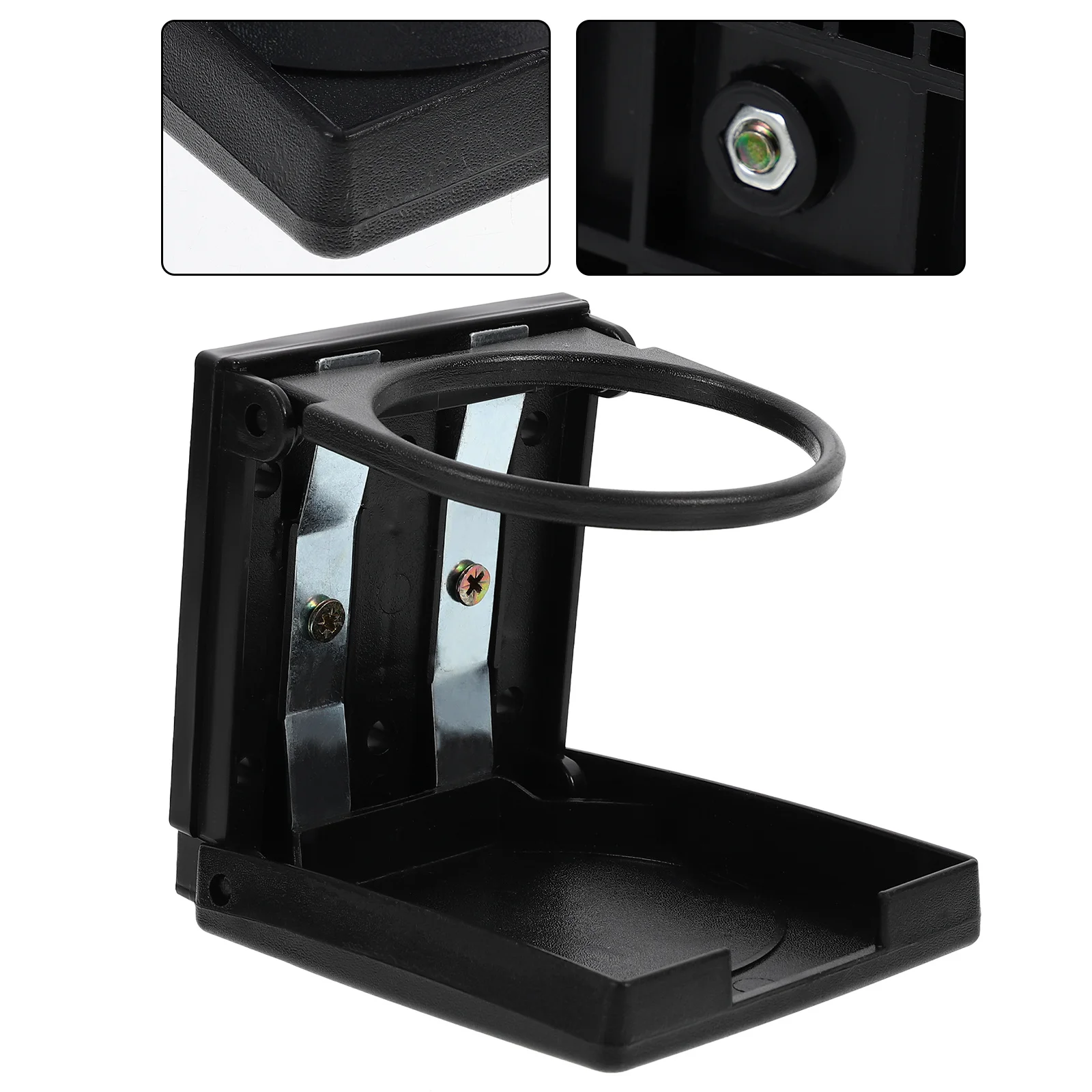 

Plastic Cup Holder for Car Bottle Container Mount Accessory Travel Folding High Quality Durability Practical Summer Winter