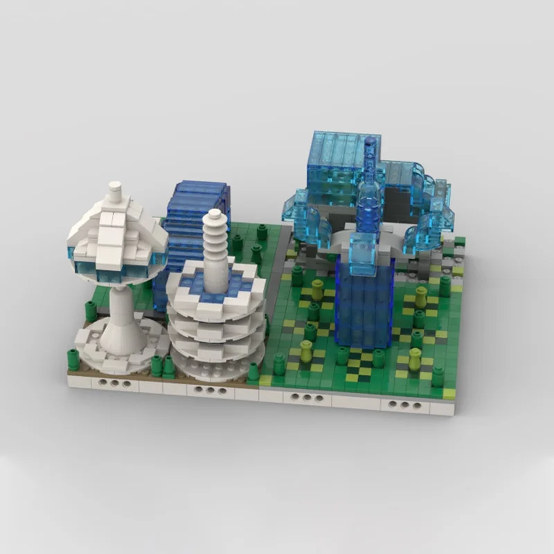 1381pcs MOC Modular City Minied Model Building Blocks Construction Assemble Christmas Gifts DIY Idea Toy Education Brick Kids