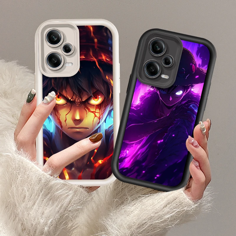 One Piece Anime Luffy Japan Eye Ladder For Xiaomi Redmi Note 13 12 12C 11 11S 10 10C 10A 9C 9A Pro 5G Funda Phone Case