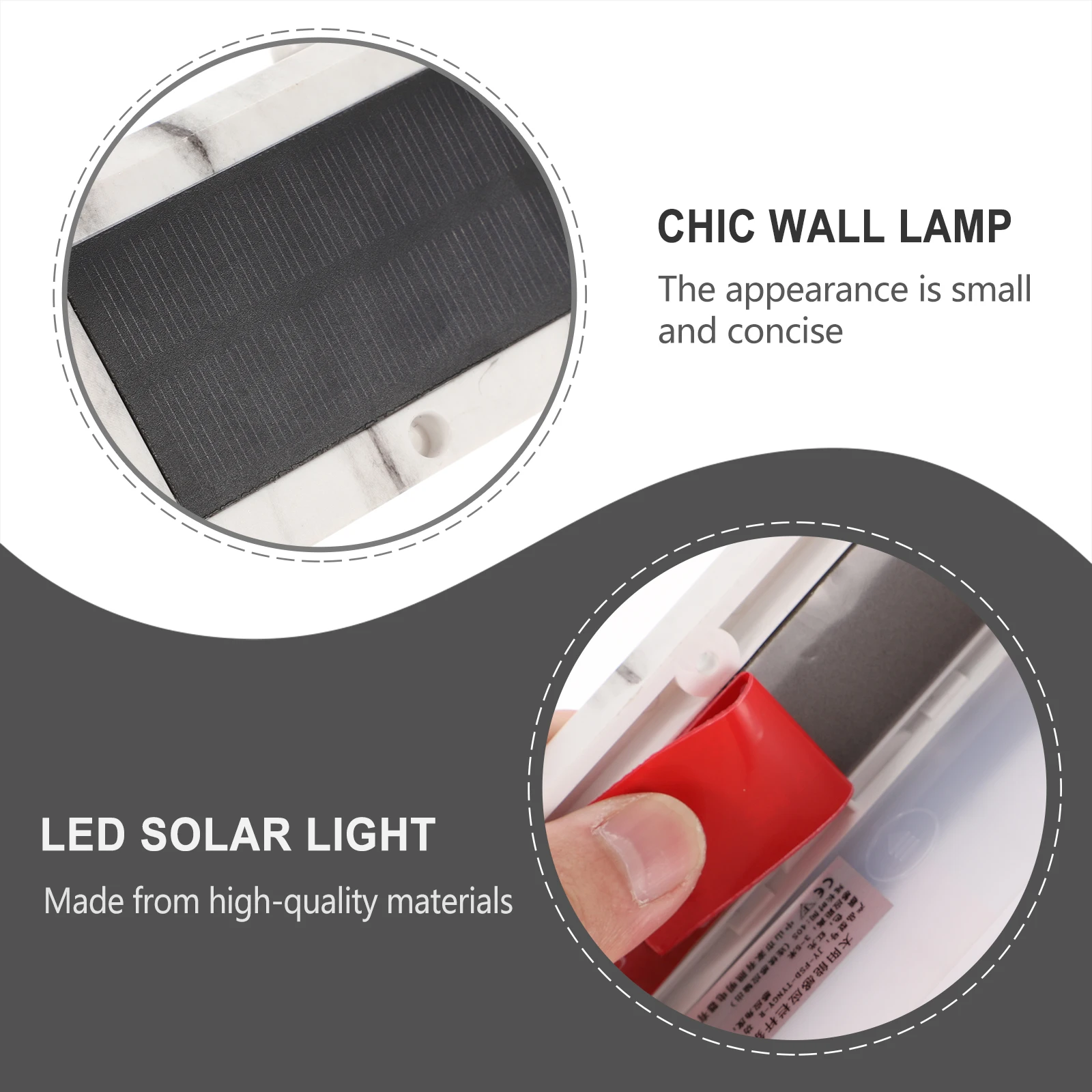 

Wall Waterproof Led Solar Light Outdoor Induction Wall Light Energy-Saving Garden Path Lighting Lamp Creative Solar Lamp For