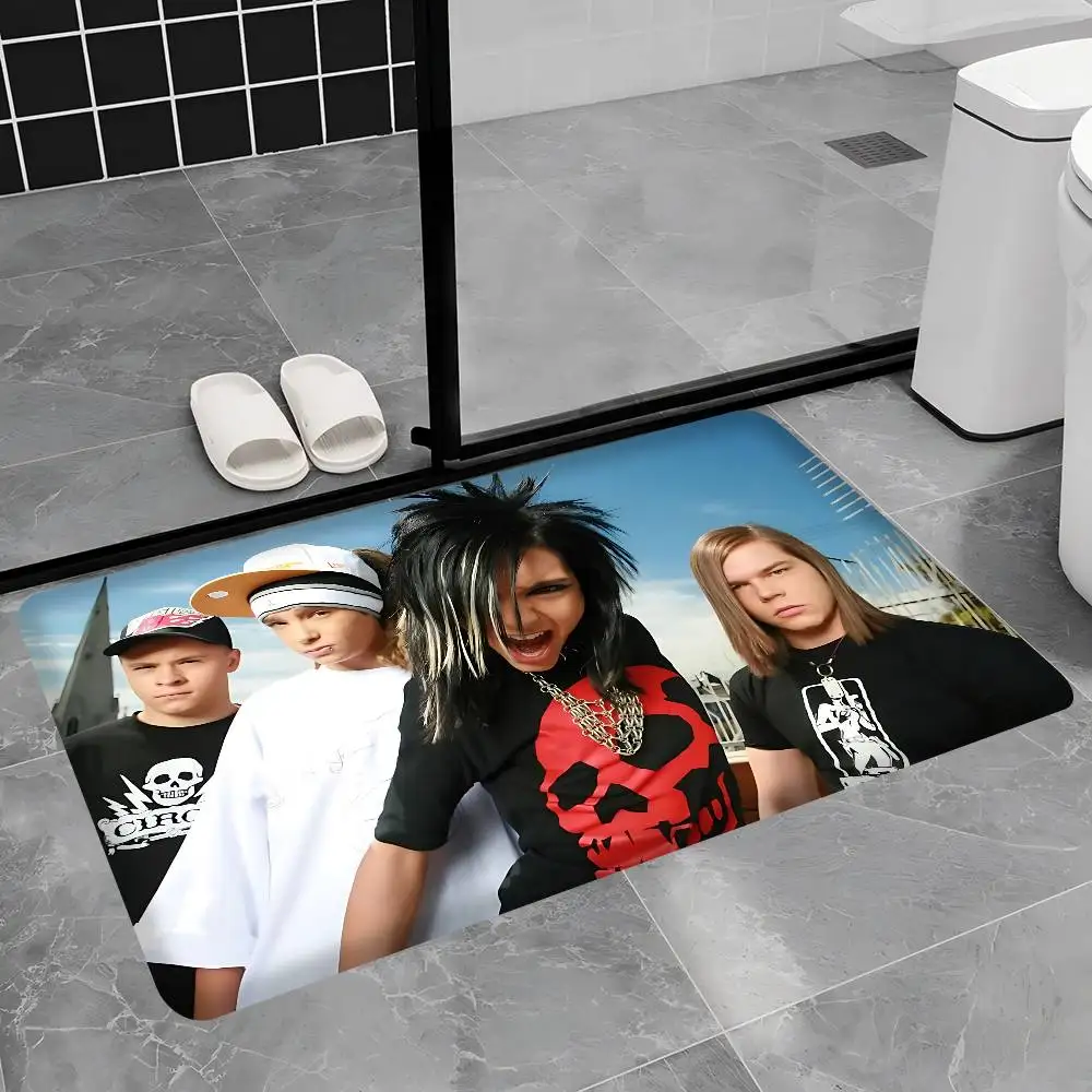 Band Tom Bill Kaulitz Tokio Hotel Kitchen Mat Kids Room Bedroom Decoration Balcony Anti-Slip Doormat Living Room Alfombra