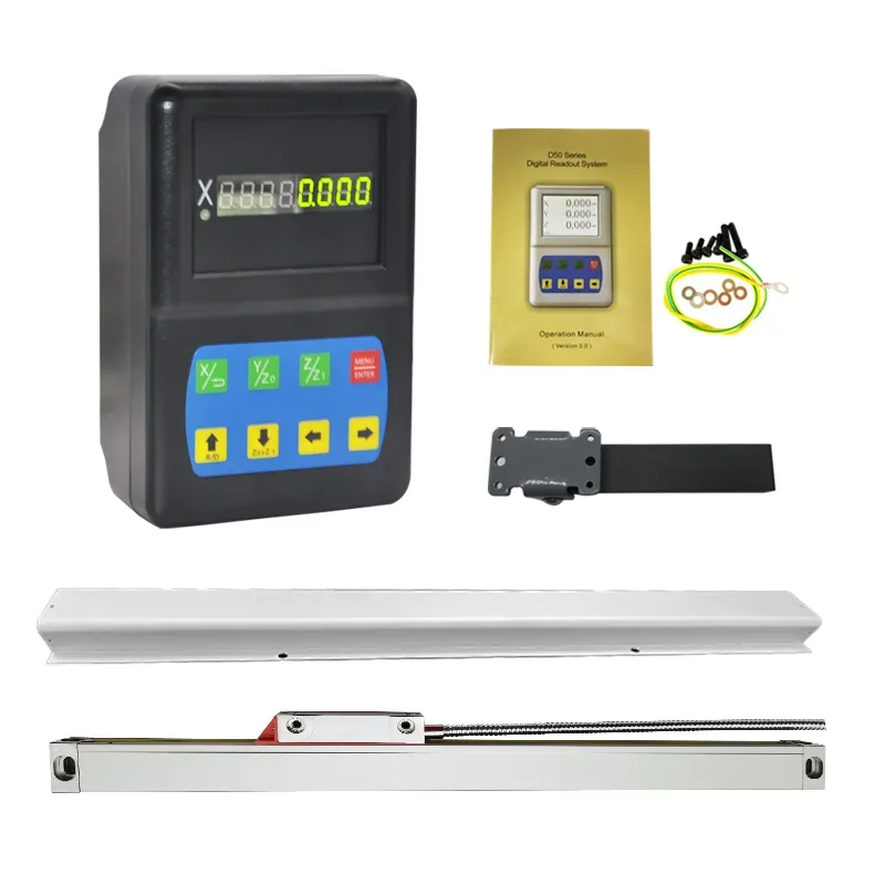 For Single Axis DRO Kit Digital Readout With 1PC 5um Linear Scale Length 50-1000mm DRO Display for Milling/Lathe Machine